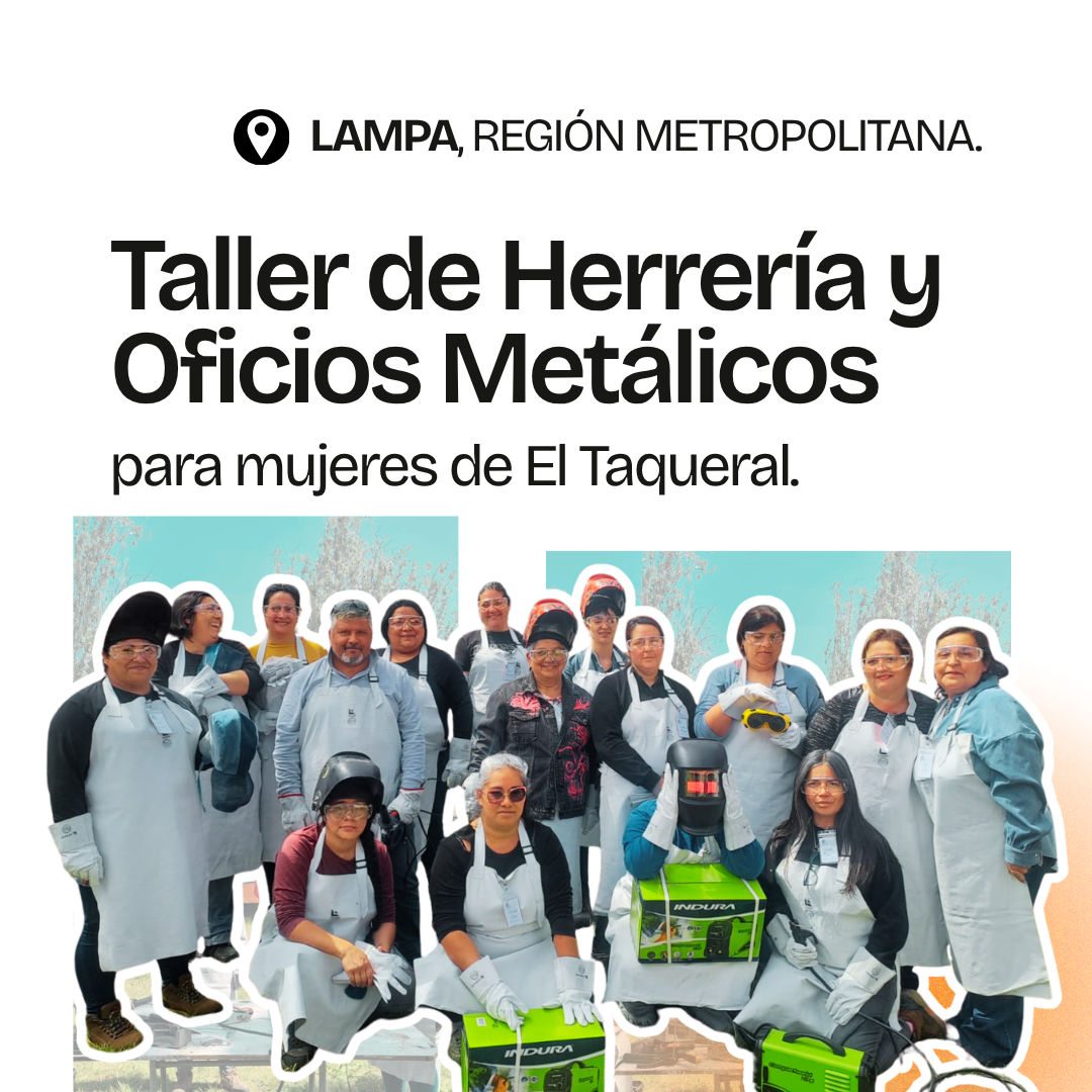 Gráfica del proyecto Mujeres a la forja, Lampa, Región Metropolitana